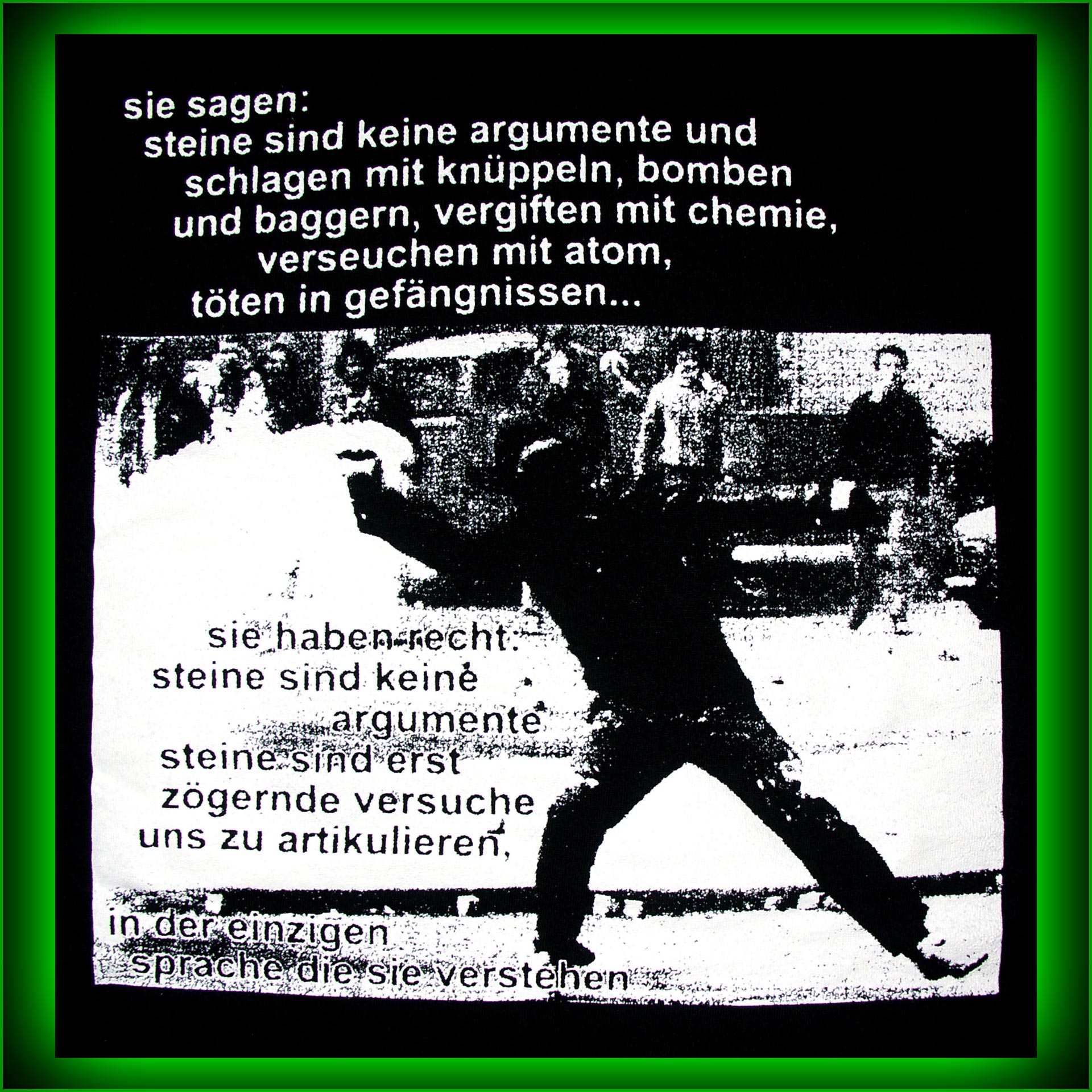 Sie sagen Steine sind keine Argumente - Girlie – Bild 3