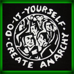 do it yourself - create anarchy - Rückenaufnäher