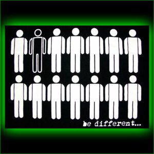 be different... - Rückenaufnäher