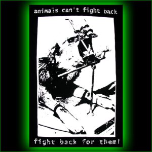 animals can´t fight back - fight back for them - Rückenaufnäher