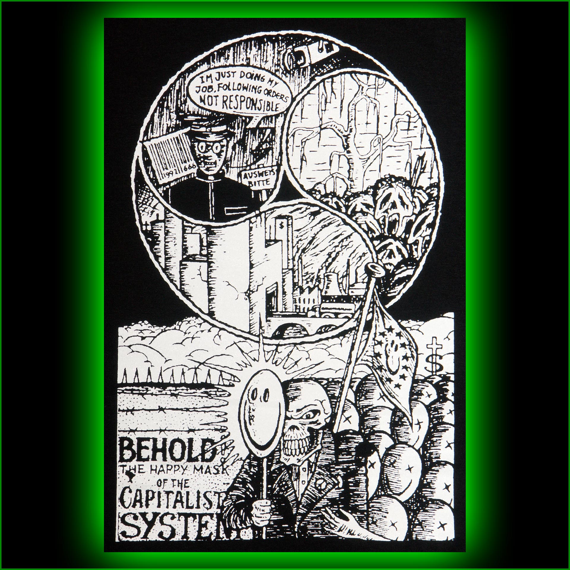 behold the happy mask of the capitalist system - Girlie – Bild 3