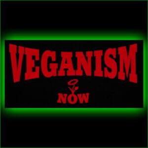 VEGANISM now - Rückenaufnäher
