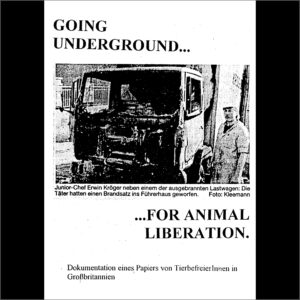 going underground...for animal libereation