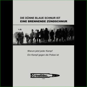 Die dünne blaue Schnur ist eine brennende Zündschnur