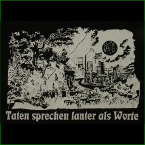 Taten sprechen lauter als Worte - Aufnäher