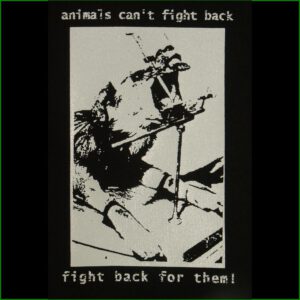 animals can´t fight back - fight back for them - Aufnäher