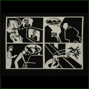 Gegen TV, Stadt, Bullen, Konsum - Aufnäher