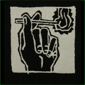 Streichholz - Aufnäher