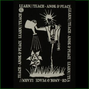 learn and teach - anok & peace - Aufnäher