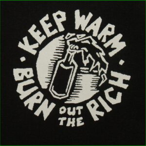 keep warm burn out the rich - Aufnäher