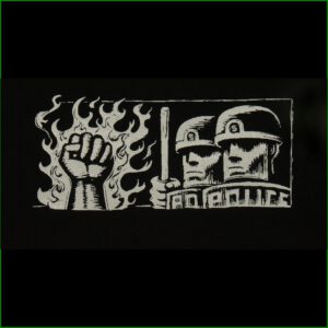 Erik Drooker-Flaming Fist - Aufnäher