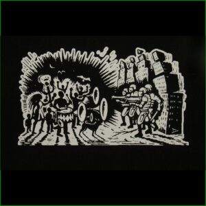 Erik Drooker-Music vs Military - Aufnäher