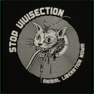 STOP VIVISECTION - animal liberation now - Aufnäher