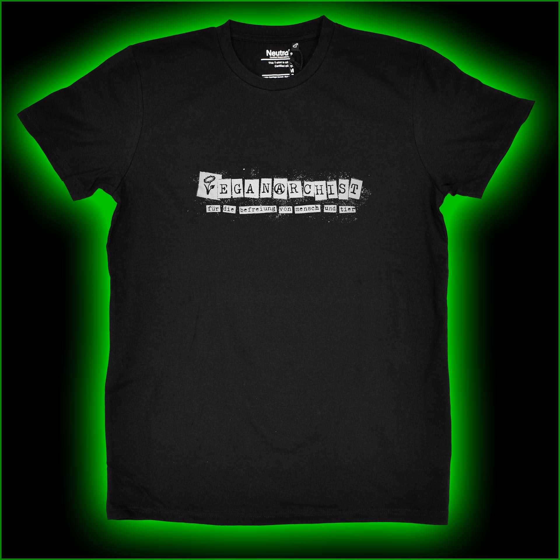 VEGANARCHIST - für die befreiung von mensch und tier - T-Shirt