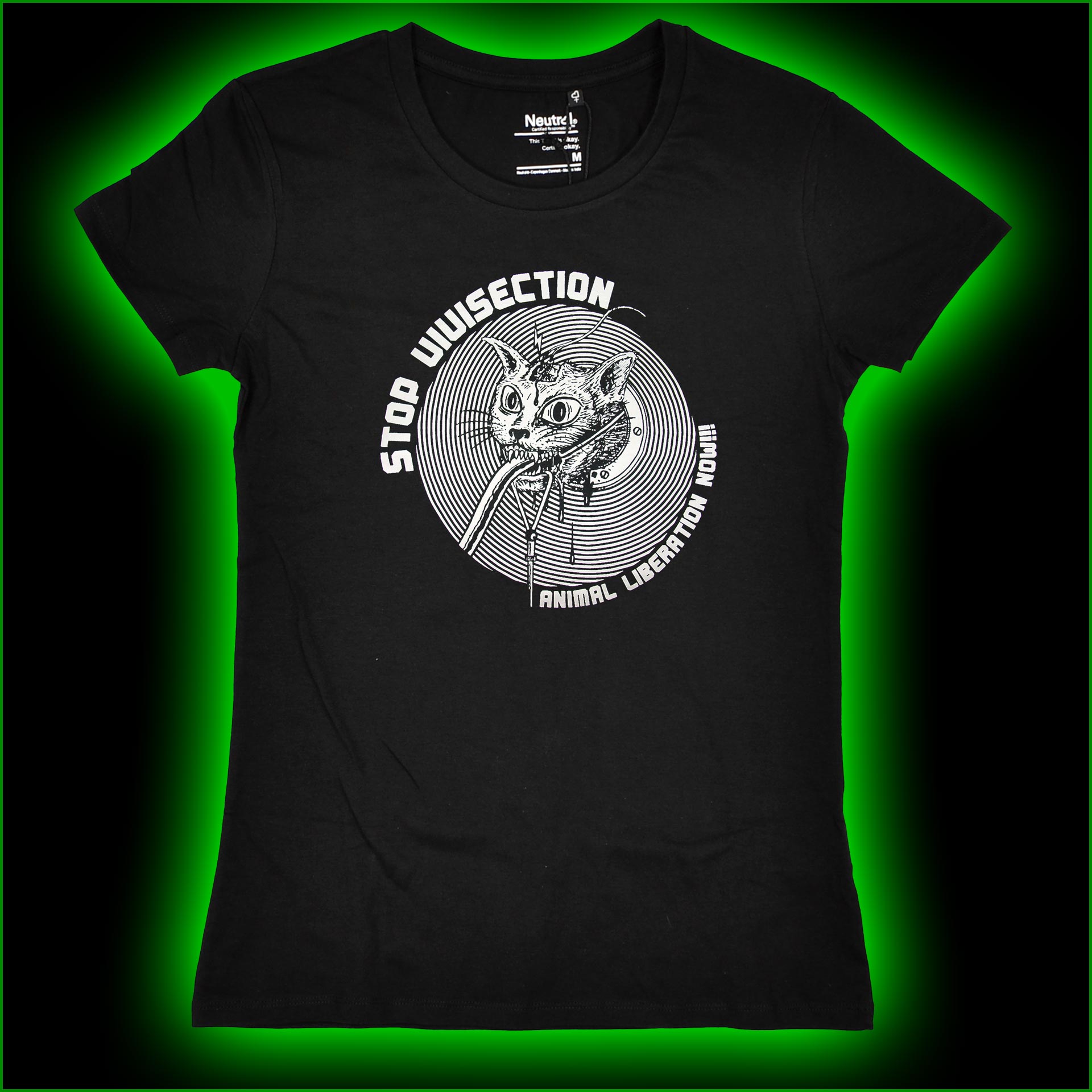STOP VIVISECTION! animal liberation now! - Girlie