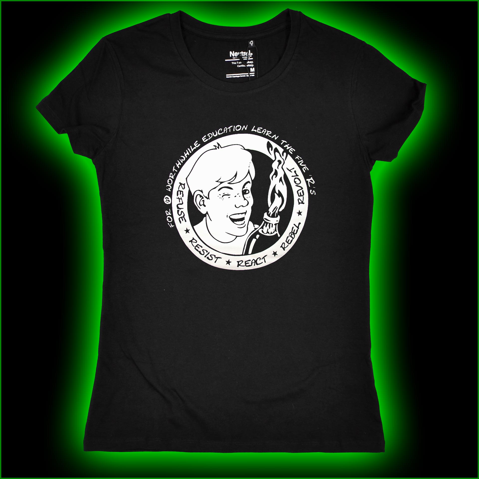 REFUSE RESIST REACT REBEL REVOLT - for a worthwhile education learn the five ´R´s - Girlie