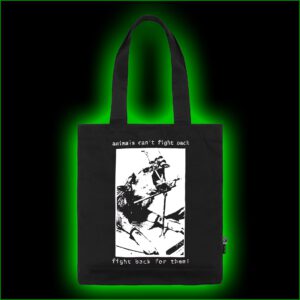 animals can´t fight back - fight back for them - FAIR Tragetasche